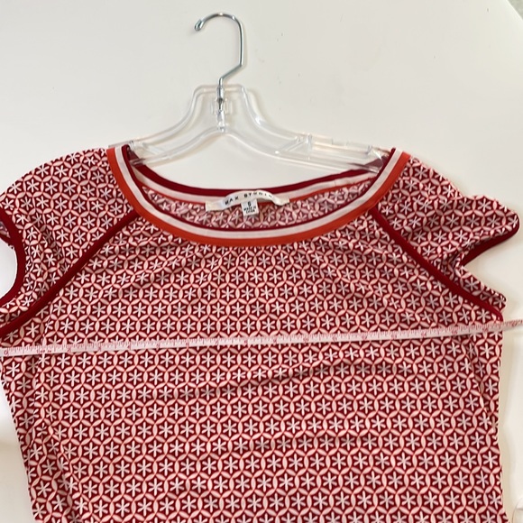 Max Studio Red Orange & White Soft Sheath Dress Size Small - Picture 8 of 12